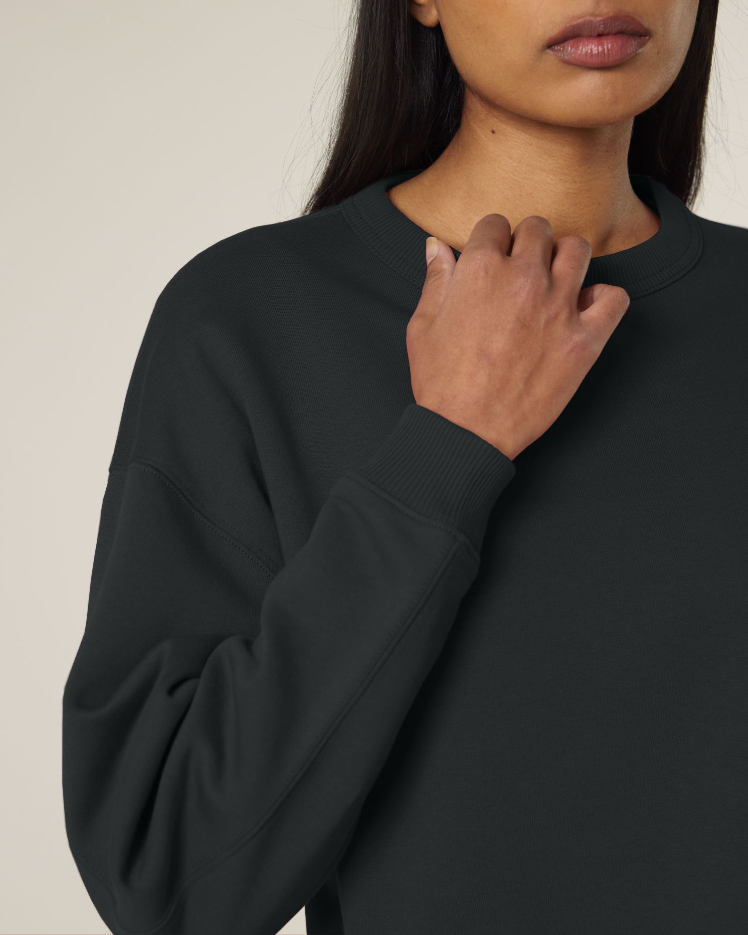 Dames Oversized Organisch Katoenen Crew Neck Sweatshirt - 300 GSM | Stella Paloma STSW218