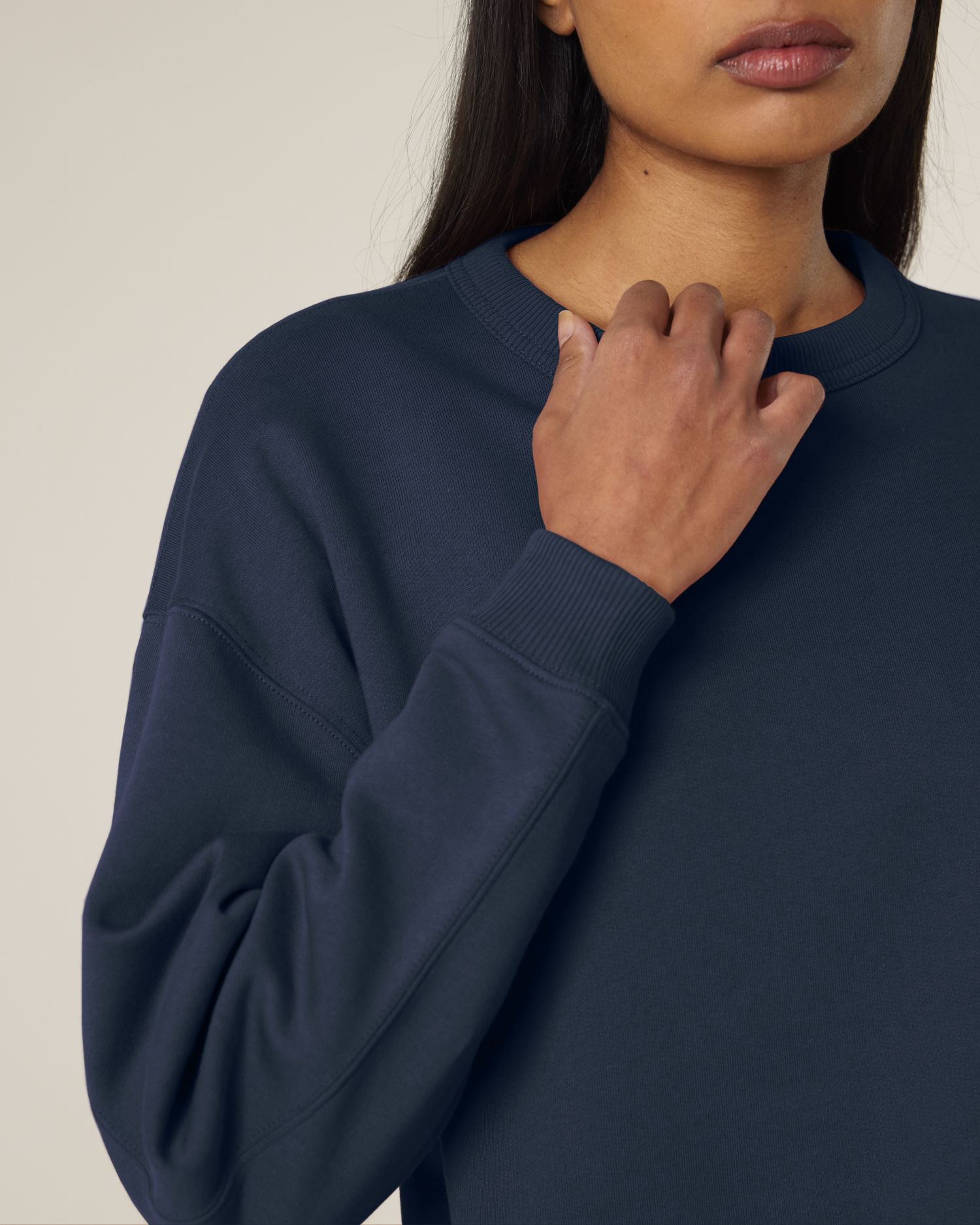 Dames Oversized Organisch Katoenen Crew Neck Sweatshirt - 300 GSM | Stella Paloma STSW218