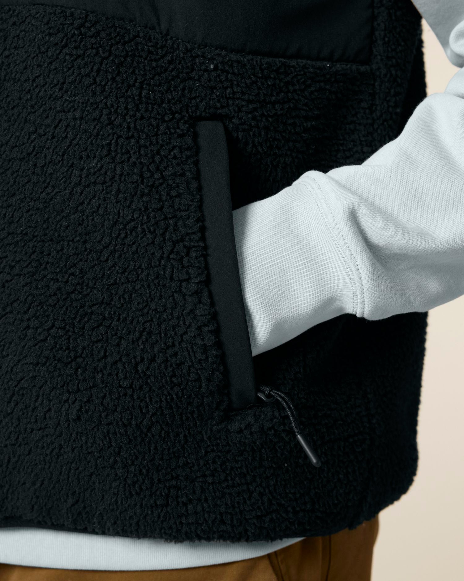 Veste Sherpa Sans Manches Recyclée Unisexe | Liner STJU249