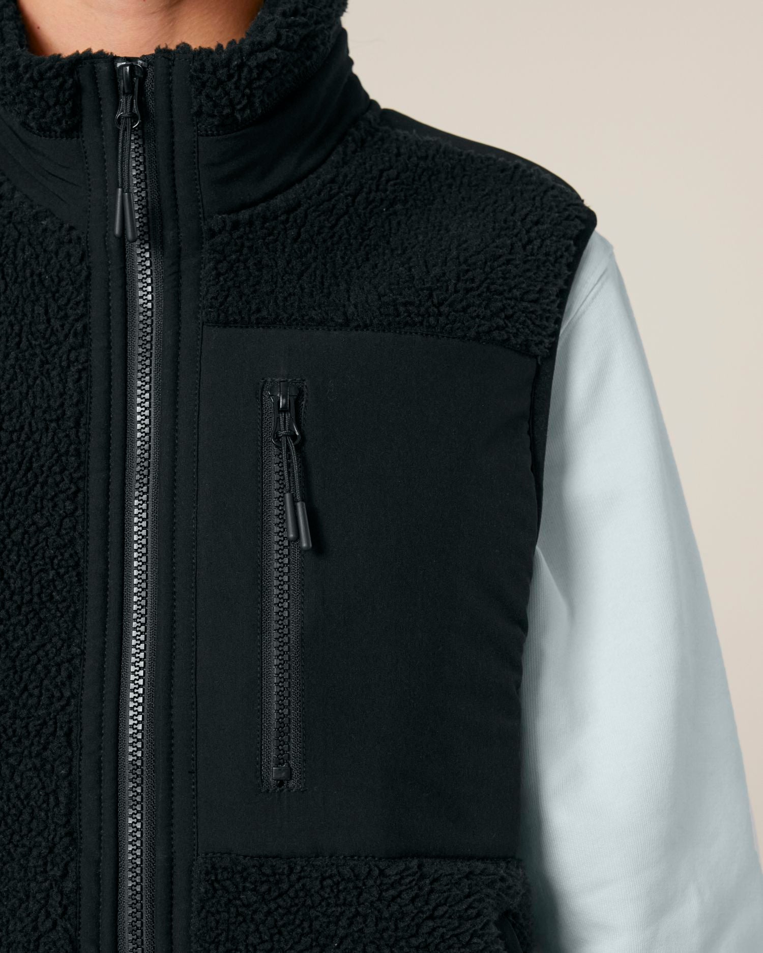 Veste Sherpa Sans Manches Recyclée Unisexe | Liner STJU249