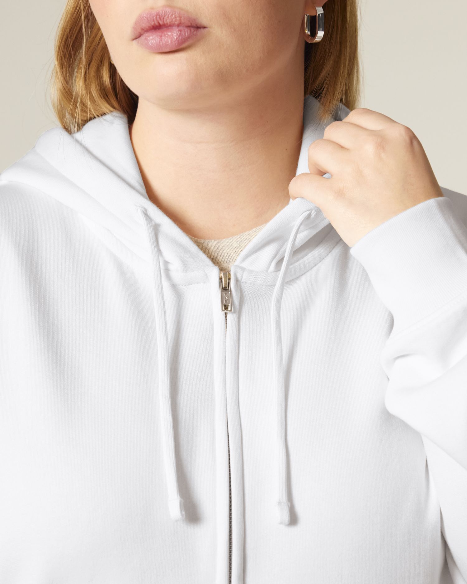 Dames biologische hoodie met rits - 300 GSM | Stella Ida STSW214