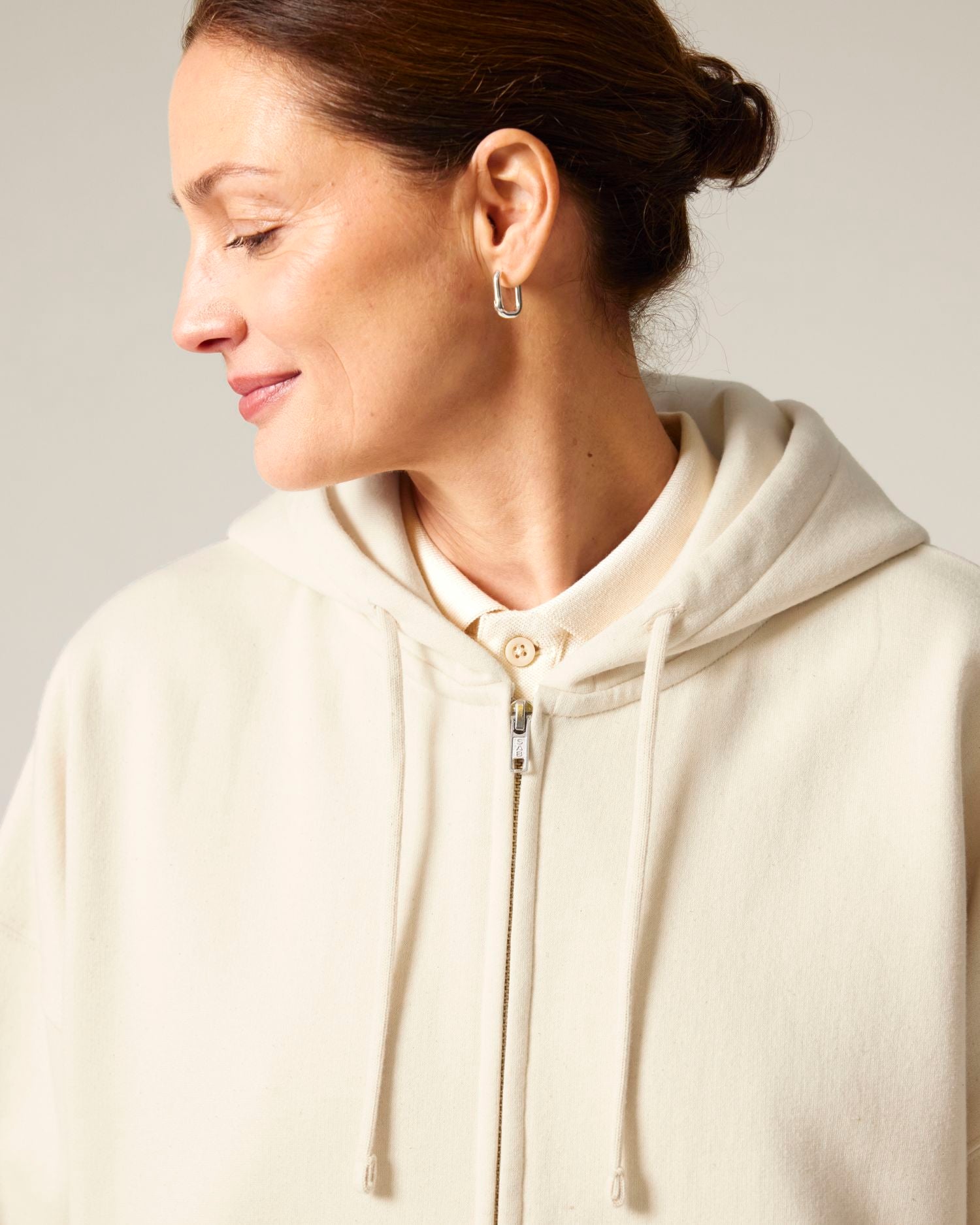 Dames biologische hoodie met rits - 300 GSM | Stella Ida STSW214
