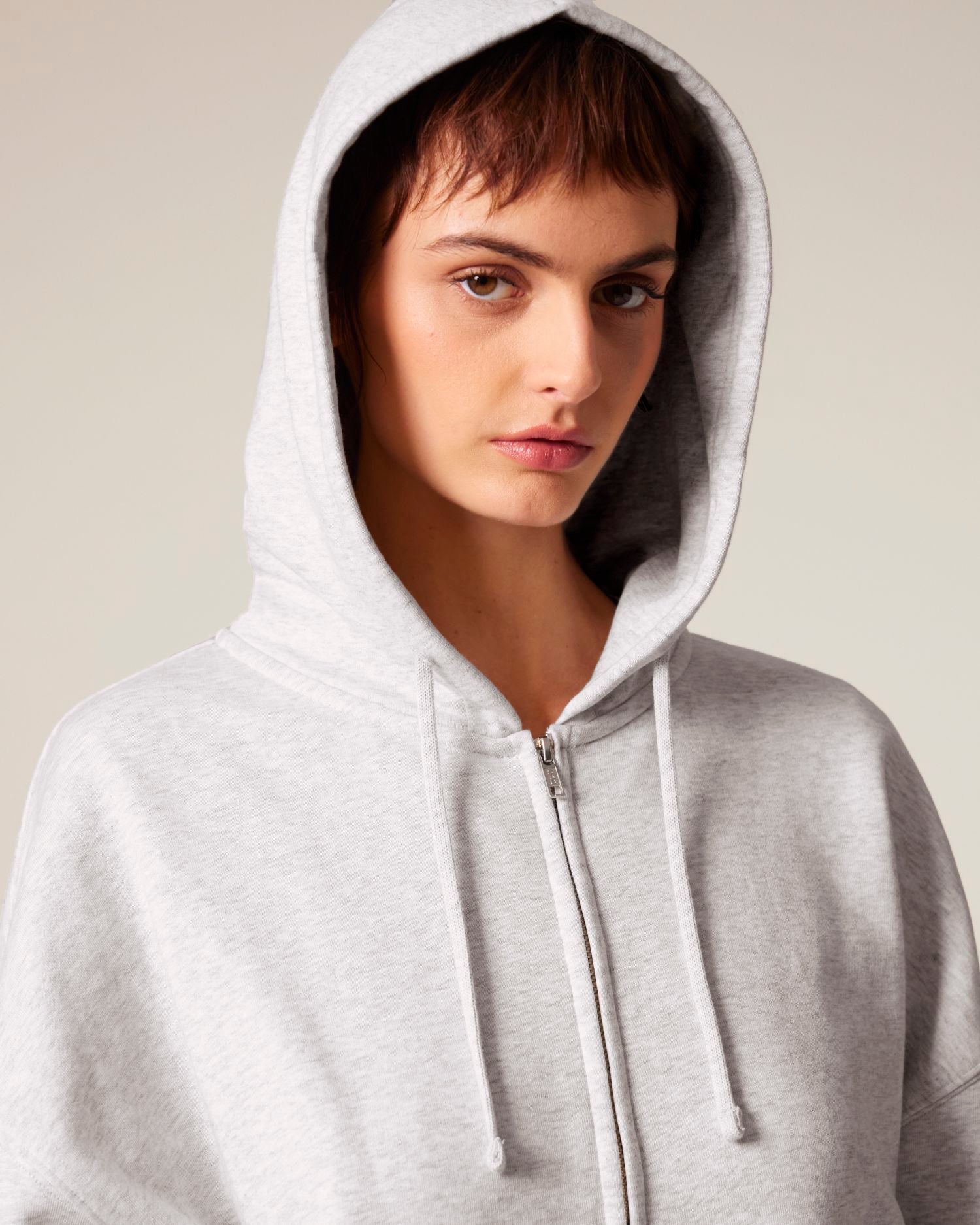 Dames biologische hoodie met rits - 300 GSM | Stella Ida STSW214