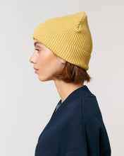 Gerippte Mütze aus Bio-Übergangsmaterial | Fisherman Beanie STAU771