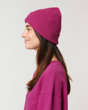 Gerippte Mütze aus Bio-Übergangsmaterial | Fisherman Beanie STAU771
