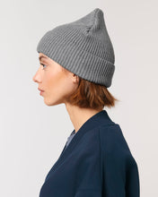 Gerippte Mütze aus Bio-Übergangsmaterial | Fisherman Beanie STAU771