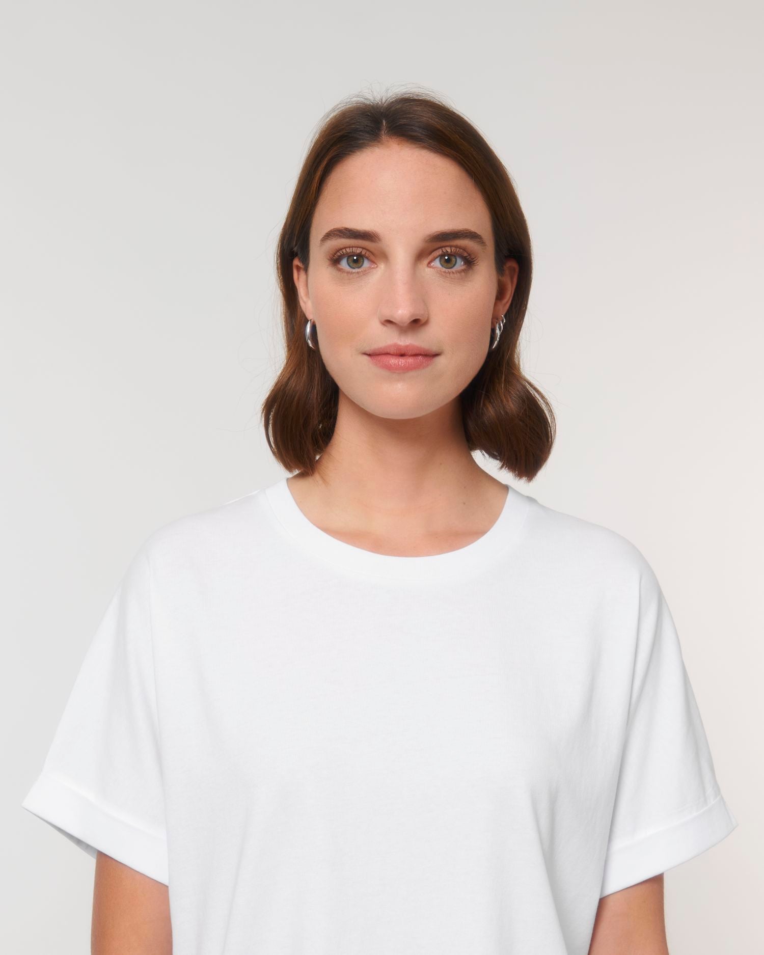 Dames Oversized T-shirt met Opgerolde Mouwen - 155 g/m² | Stella Collider T-shirt STTW089