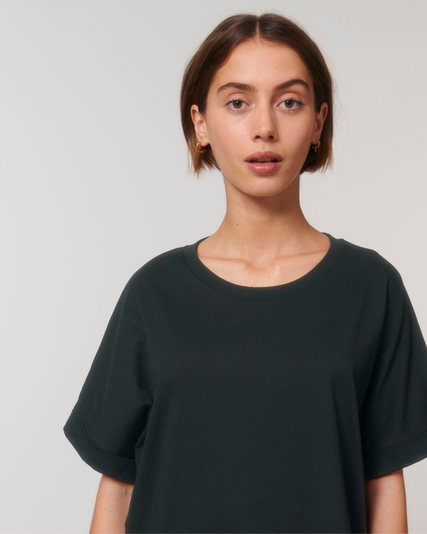 Dames Oversized T-shirt met Opgerolde Mouwen - 155 g/m² | Stella Collider T-shirt STTW089