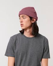 Gerippte Mütze aus Bio-Übergangsmaterial | Fisherman Beanie STAU771