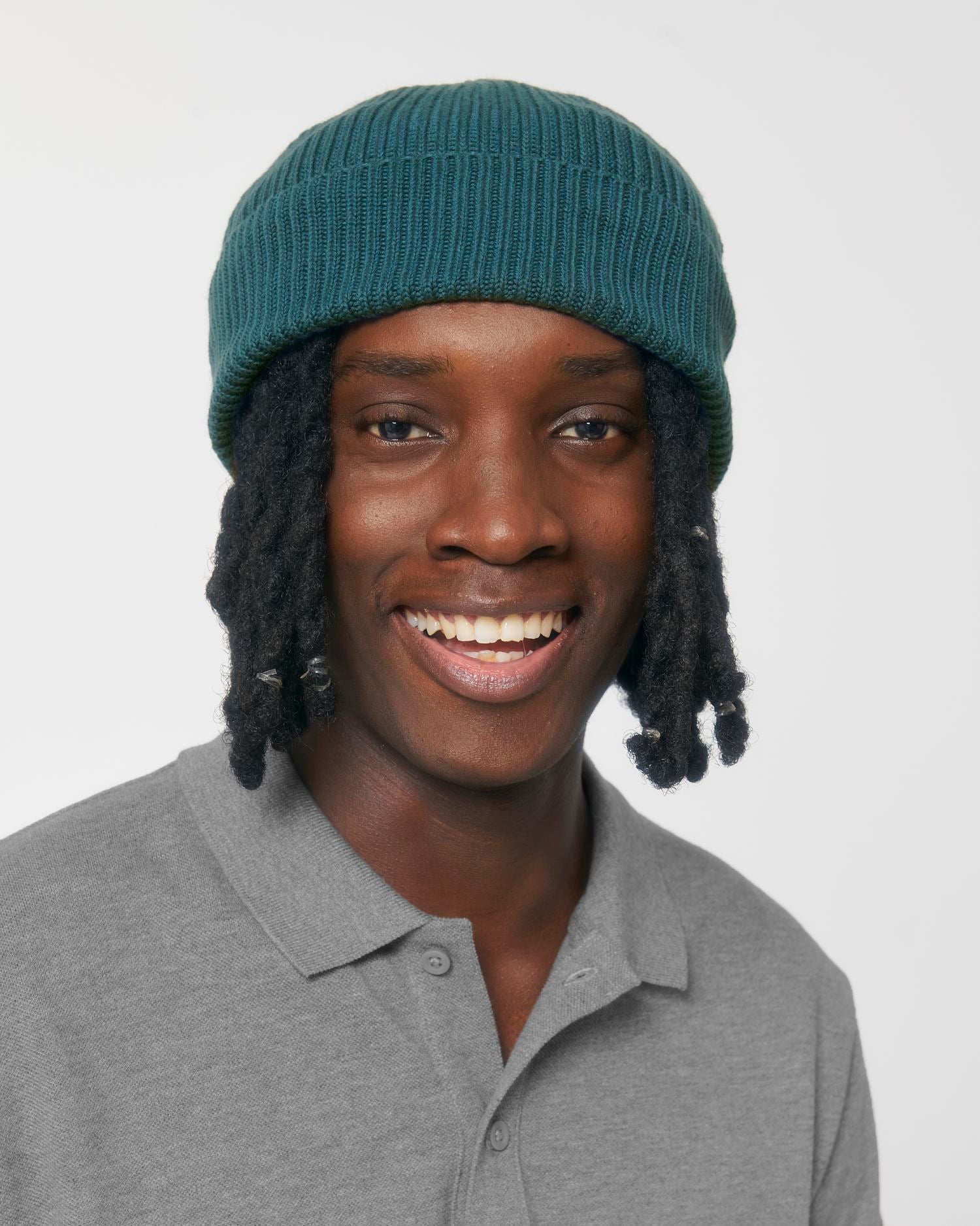 Gerippte Mütze aus Bio-Übergangsmaterial | Fisherman Beanie STAU771