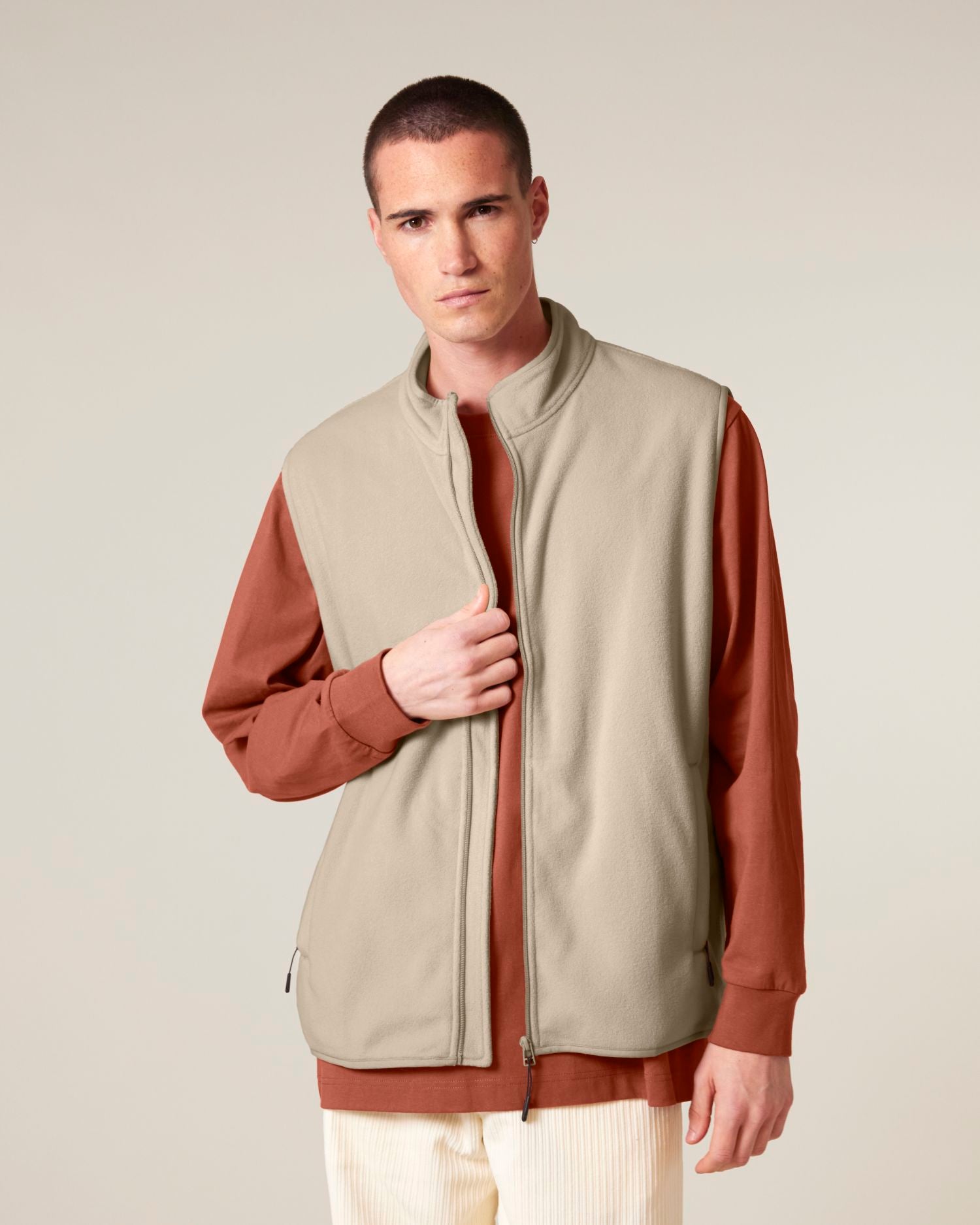 Veste sans manches en polaire recyclée pour hommes | Stanley Quester STJM240