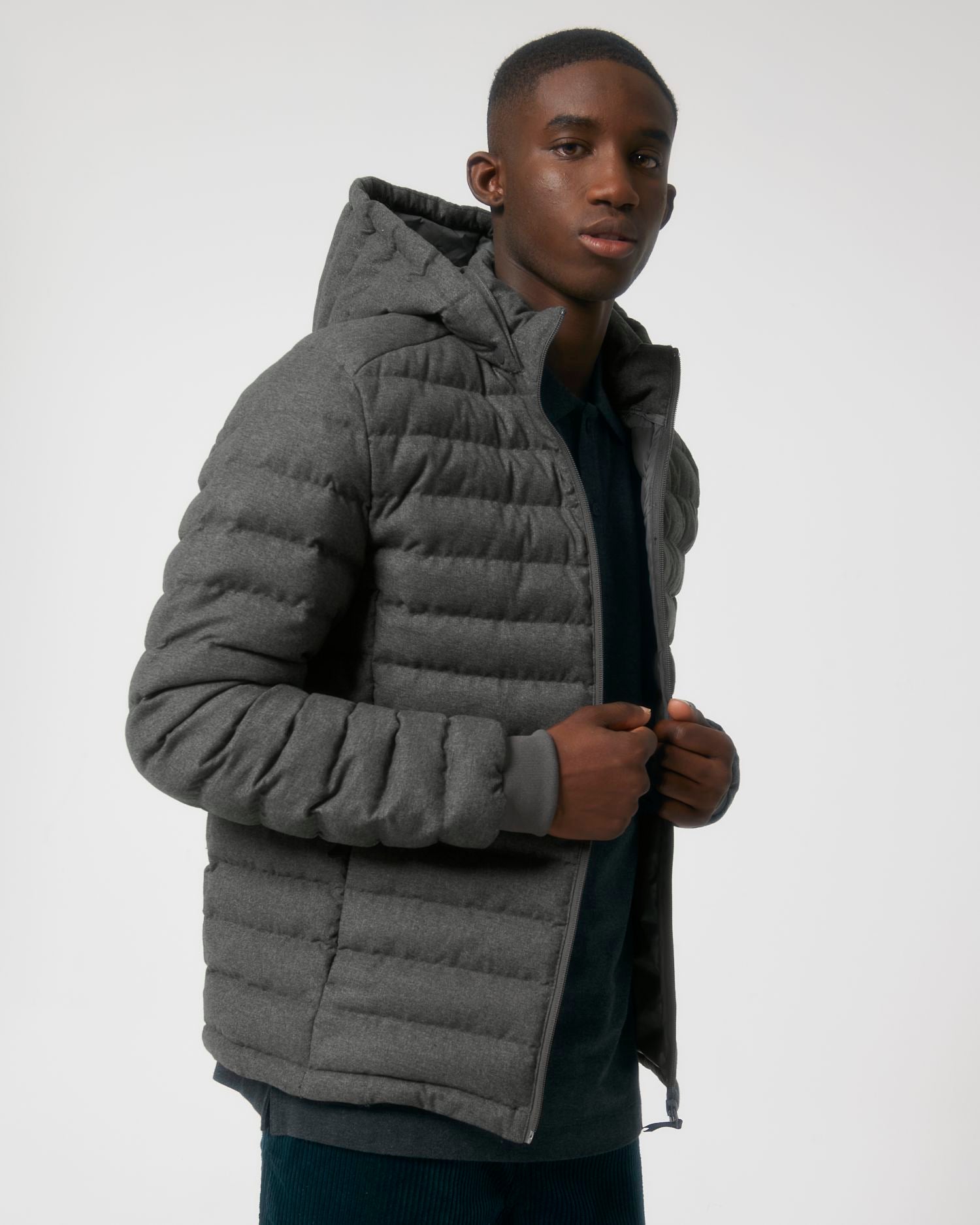 Chaqueta acolchada ecológica para hombre | Stanley Voyager chaqueta similar a lana STJM889