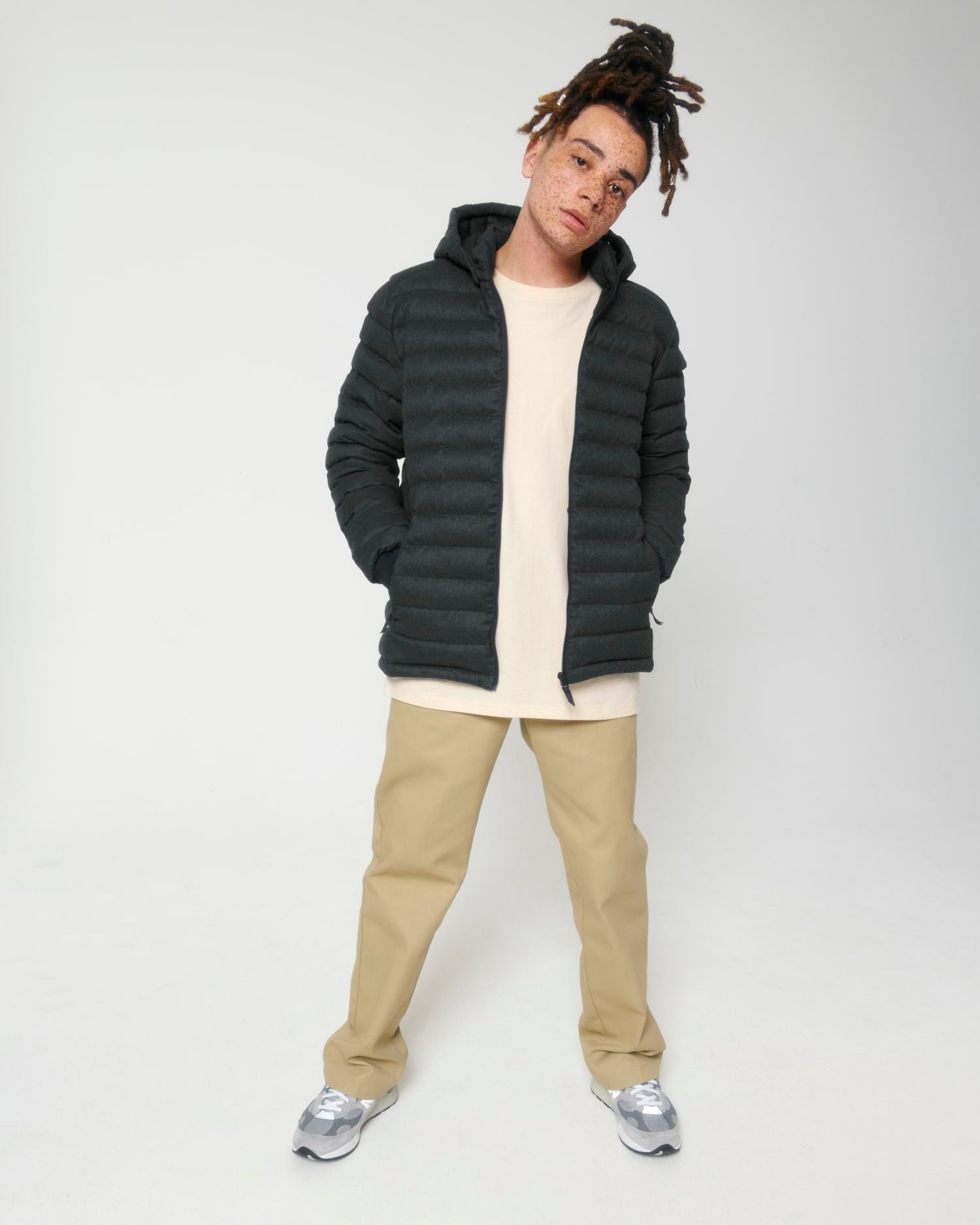 Chaqueta acolchada ecológica para hombre | Stanley Voyager chaqueta similar a lana STJM889