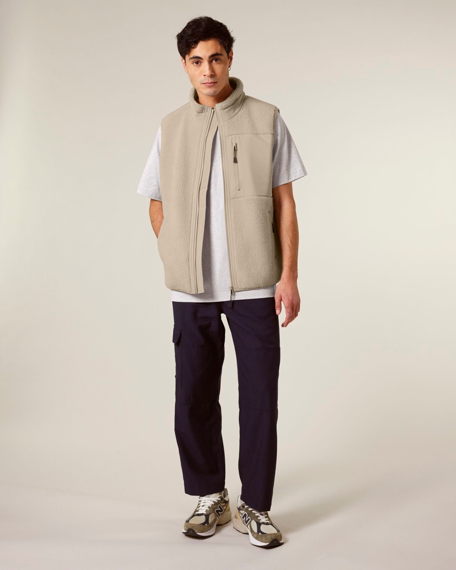 Veste Sherpa Sans Manches Recyclée Unisexe | Liner STJU249