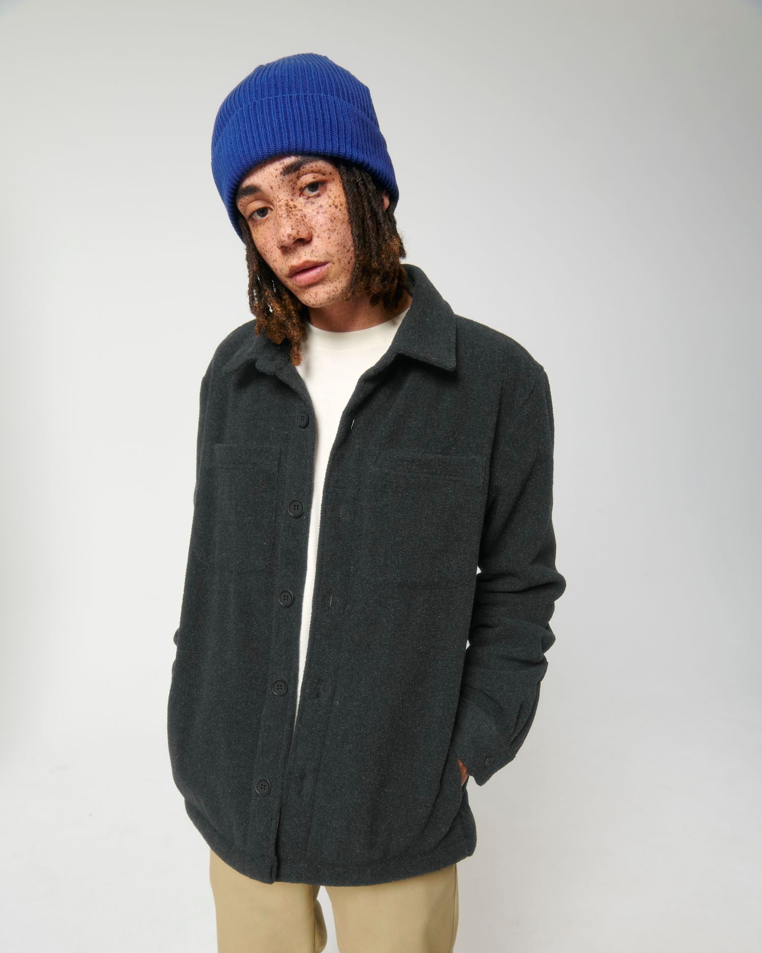 Unisex Gerecycled Twill Overshirt | Rivier STJU845