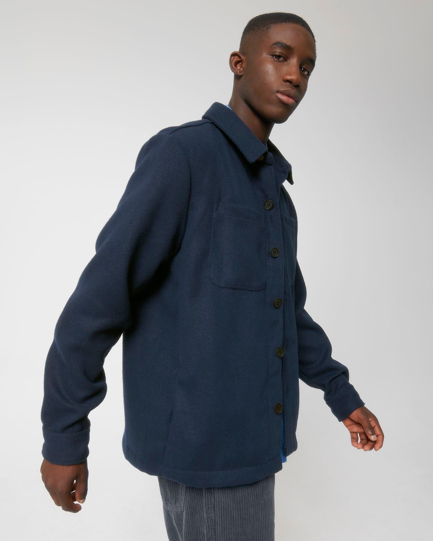 Unisex Gerecycled Twill Overshirt | Rivier STJU845