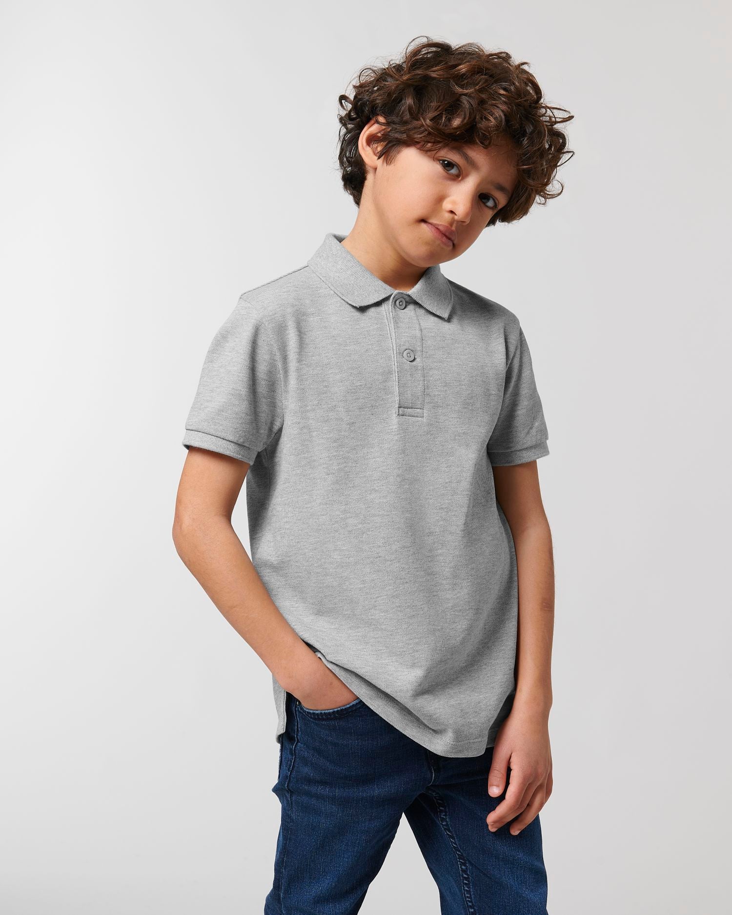 Polo Classique Enfant en Coton Bio - 220 g/m² | Mini Sprinter STPK908