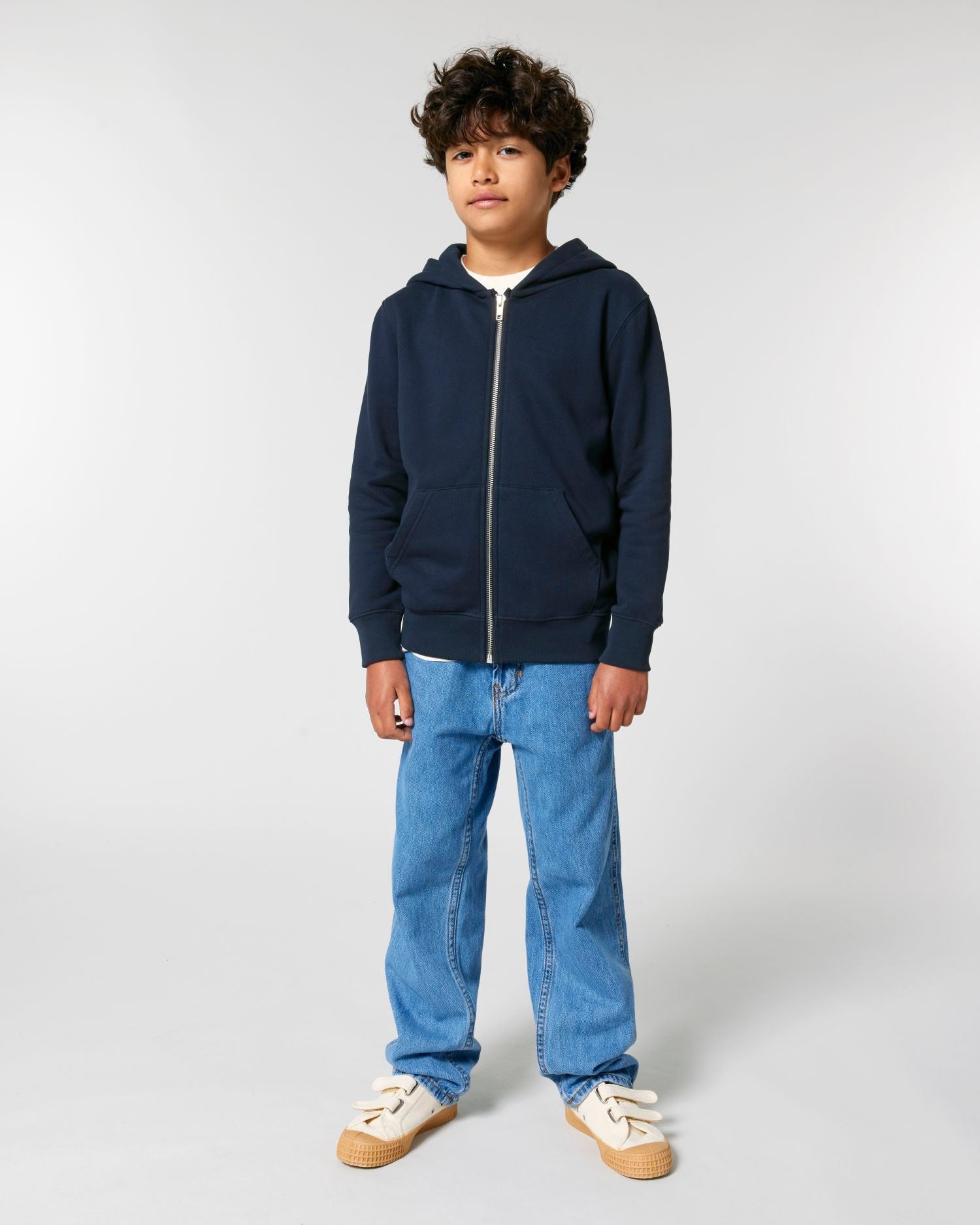 Sweat à capuche zippé en coton biologique pour enfants - 300 GSM | Mini Cultivator 2.0 STSK182