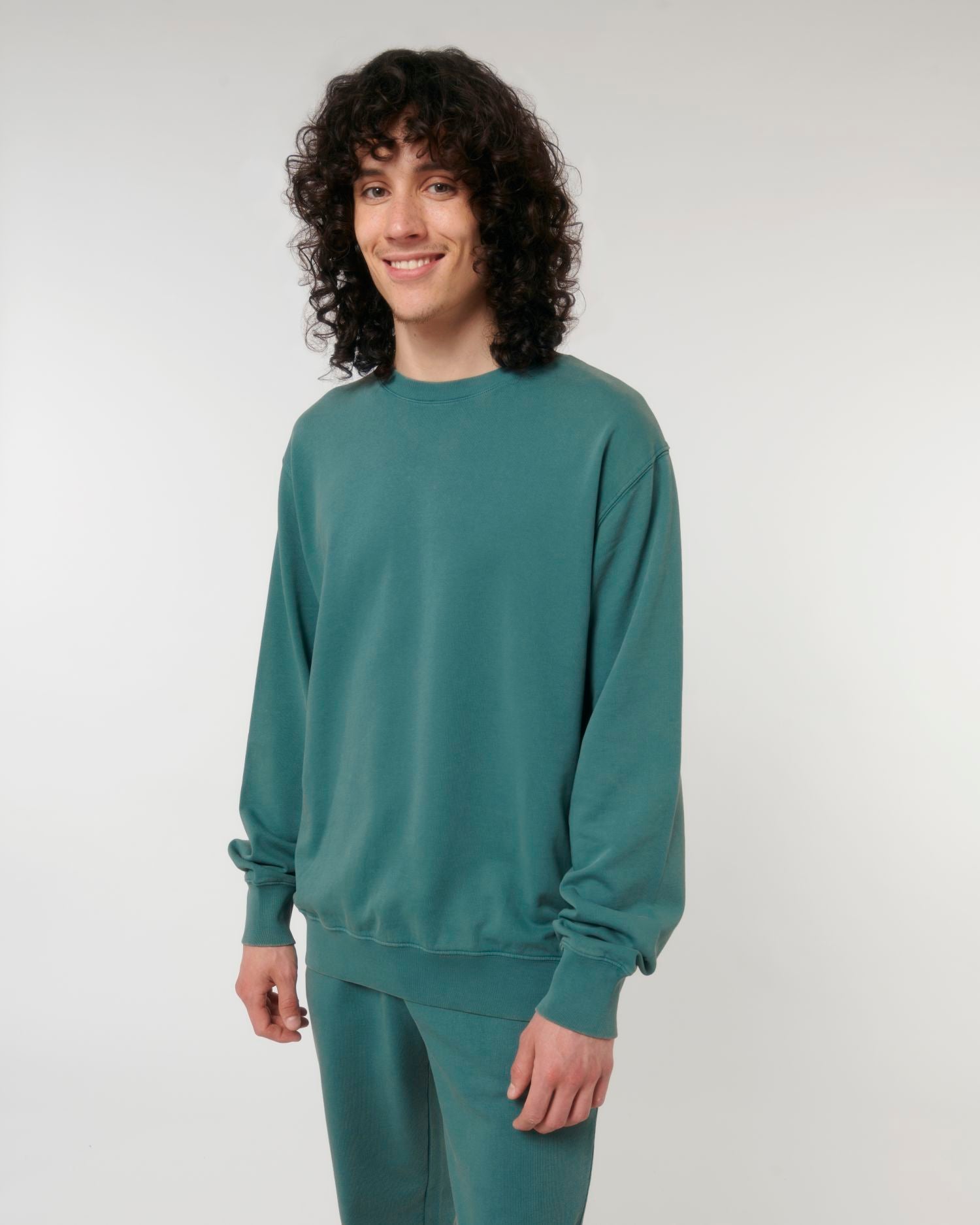 Unisex Garment-Dyed Organic Sweatshirt | Matcher Vintage Crewnecks STSU085