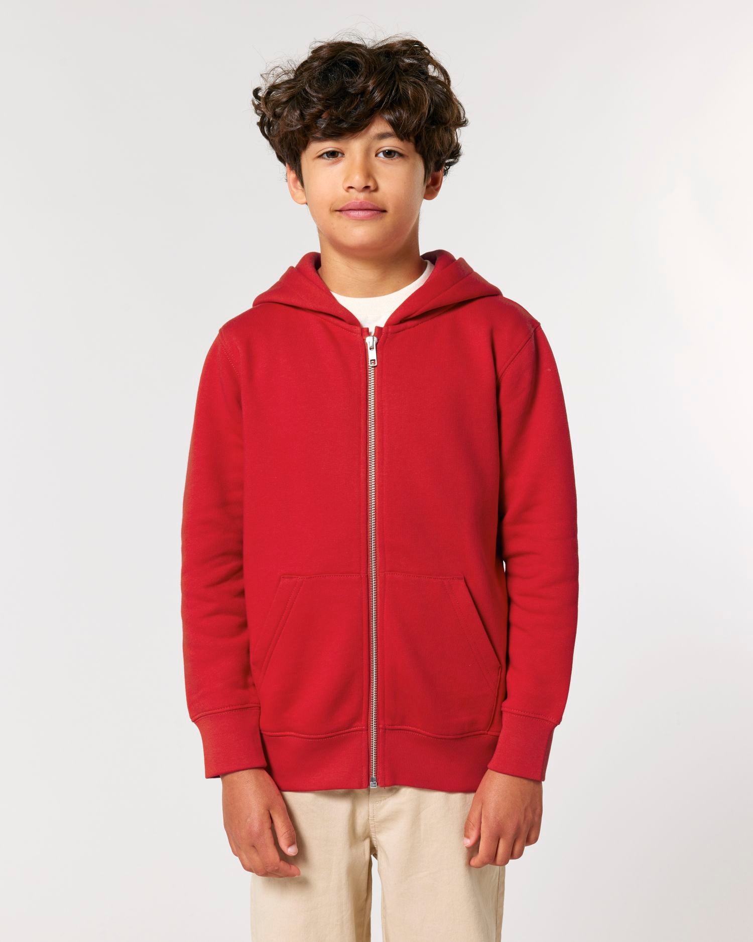 Sweat à capuche zippé en coton biologique pour enfants - 300 GSM | Mini Cultivator 2.0 STSK182