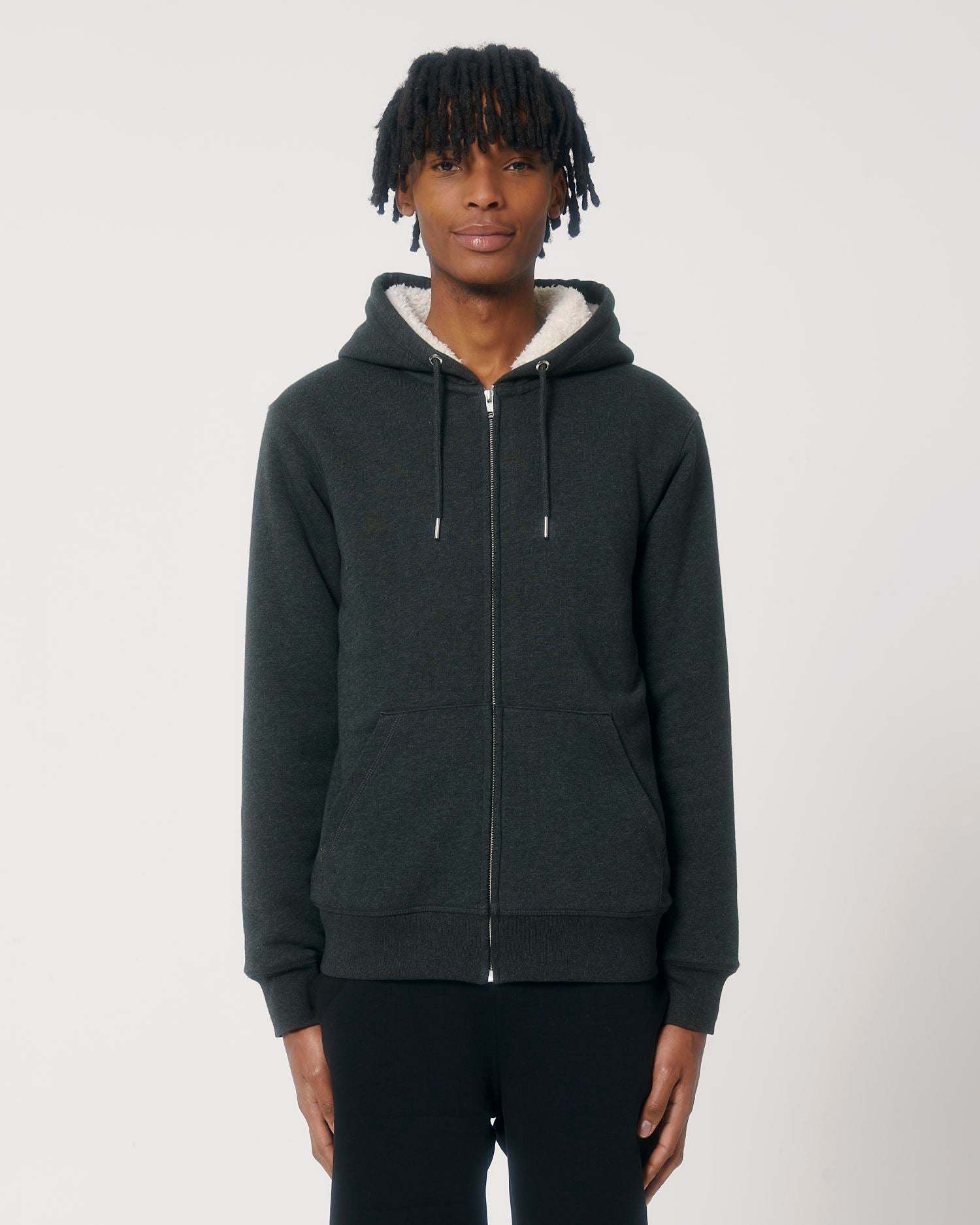 Unisex Bio-Sherpa-gefütterter Zip-Hoodie - 350 g/m² | Hygger Sherpa STSU956