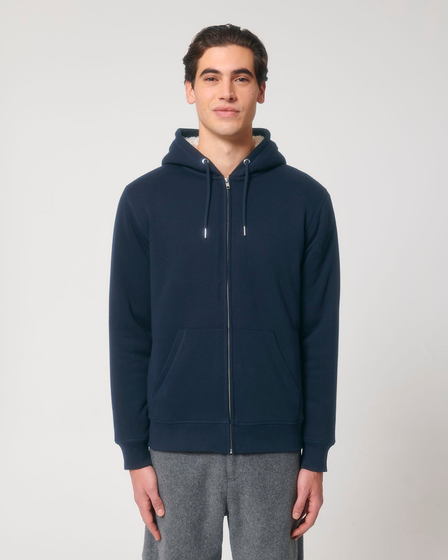 Unisex Bio-Sherpa-gefütterter Zip-Hoodie - 350 g/m² | Hygger Sherpa STSU956