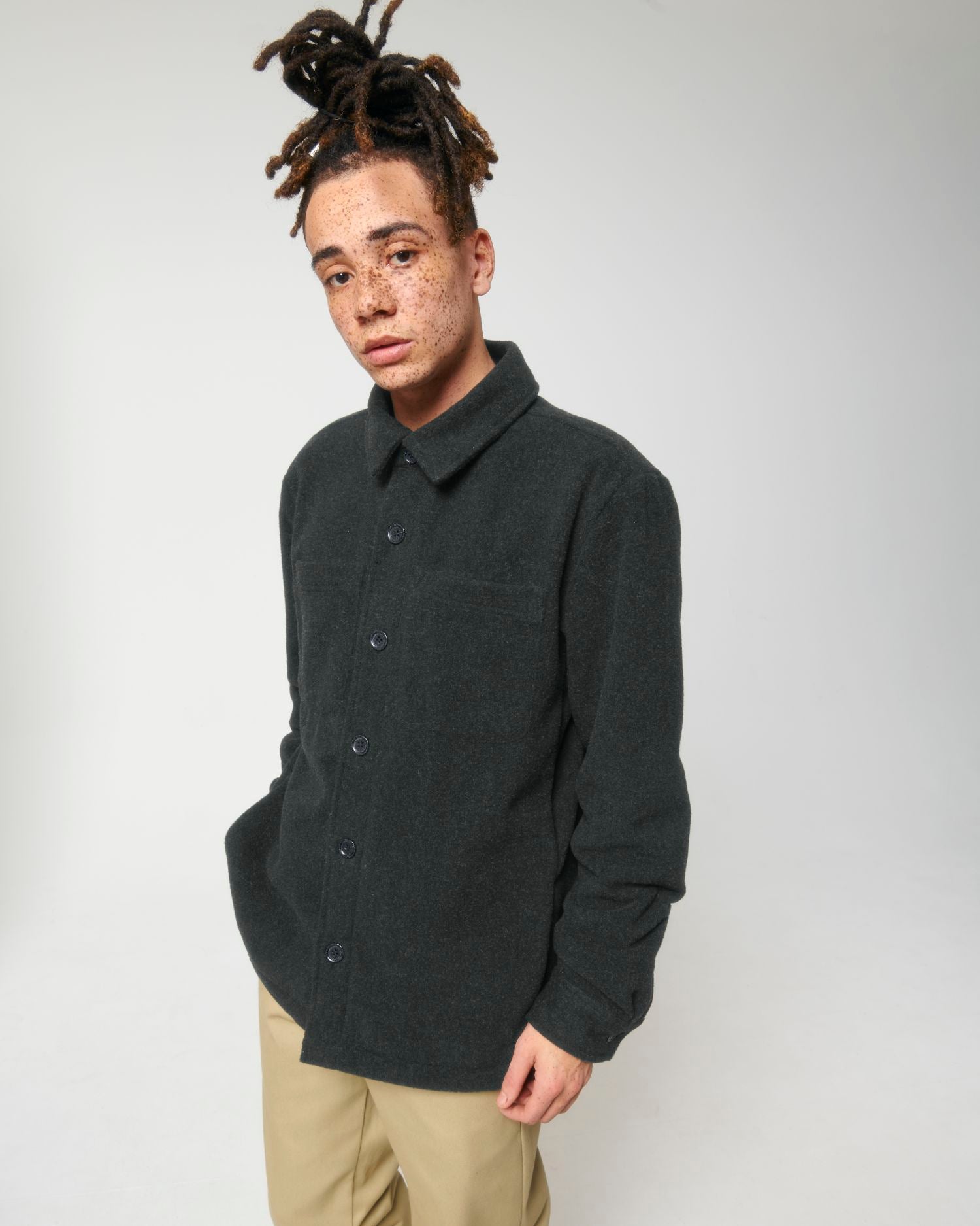 Unisex Gerecycled Twill Overshirt | Rivier STJU845