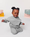 Baby-Sweatshirt mit Rundhalsausschnitt aus Bio-Baumwolle - 280 g/m² | Baby Changer STSB920