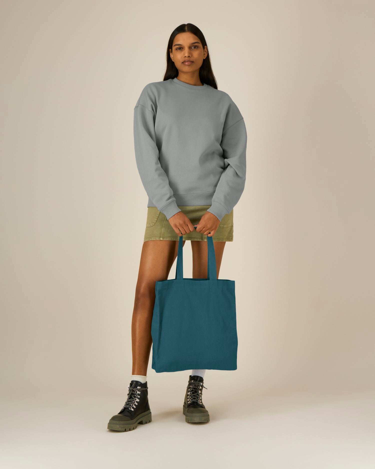 Midweight Canvas Tote Bag – 220 GSM | Mid Tote STAU116