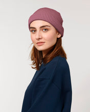 Gerippte Mütze aus Bio-Übergangsmaterial | Fisherman Beanie STAU771
