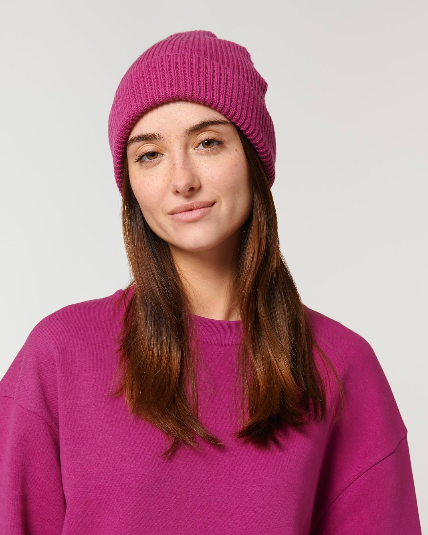 Gerippte Mütze aus Bio-Übergangsmaterial | Fisherman Beanie STAU771