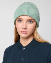 Gerippte Mütze aus Bio-Übergangsmaterial | Fisherman Beanie STAU771