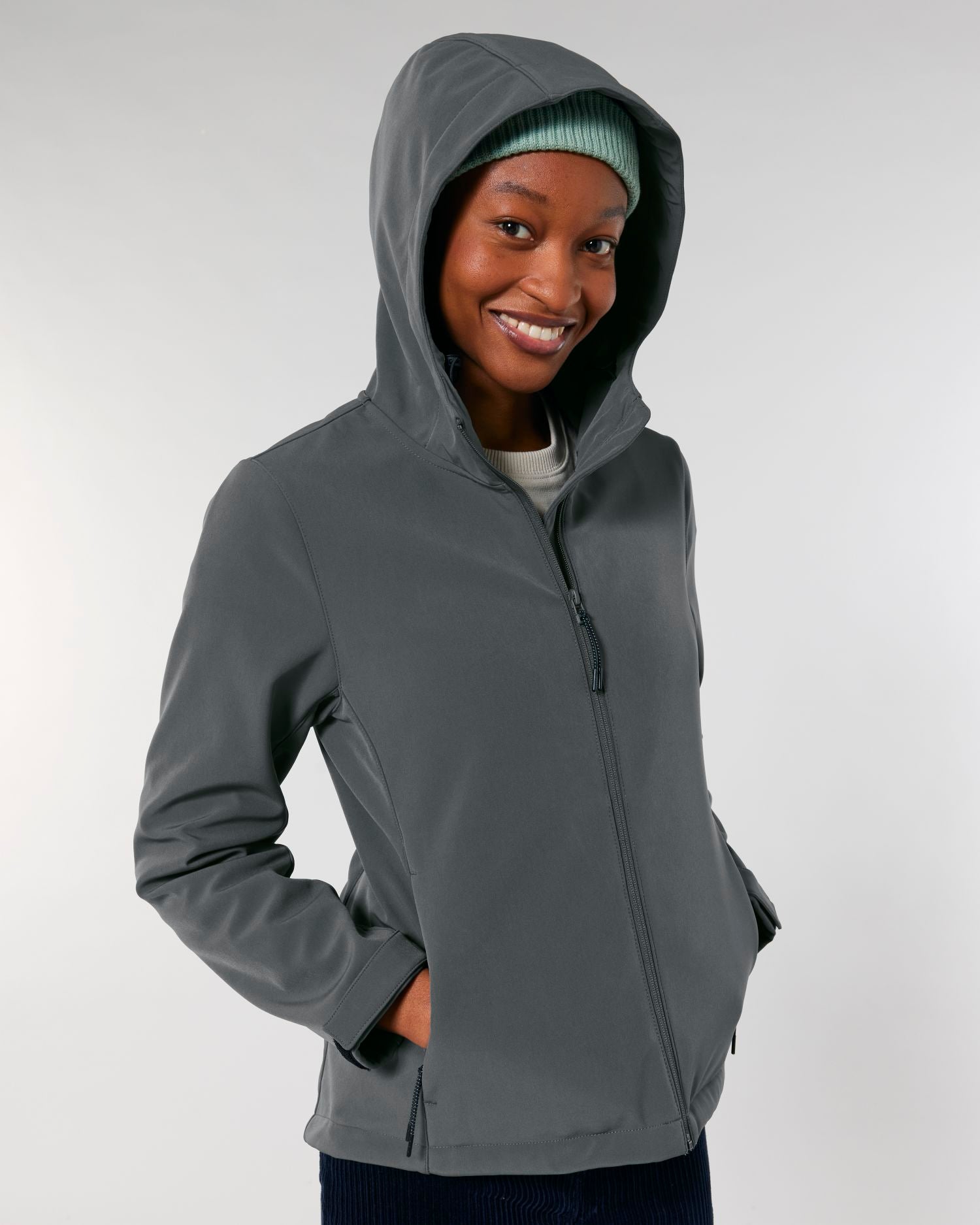 Dames Waterafstotende Softshell Jas met Capuchon - 342 GSM | Stella Discoverer STJW159