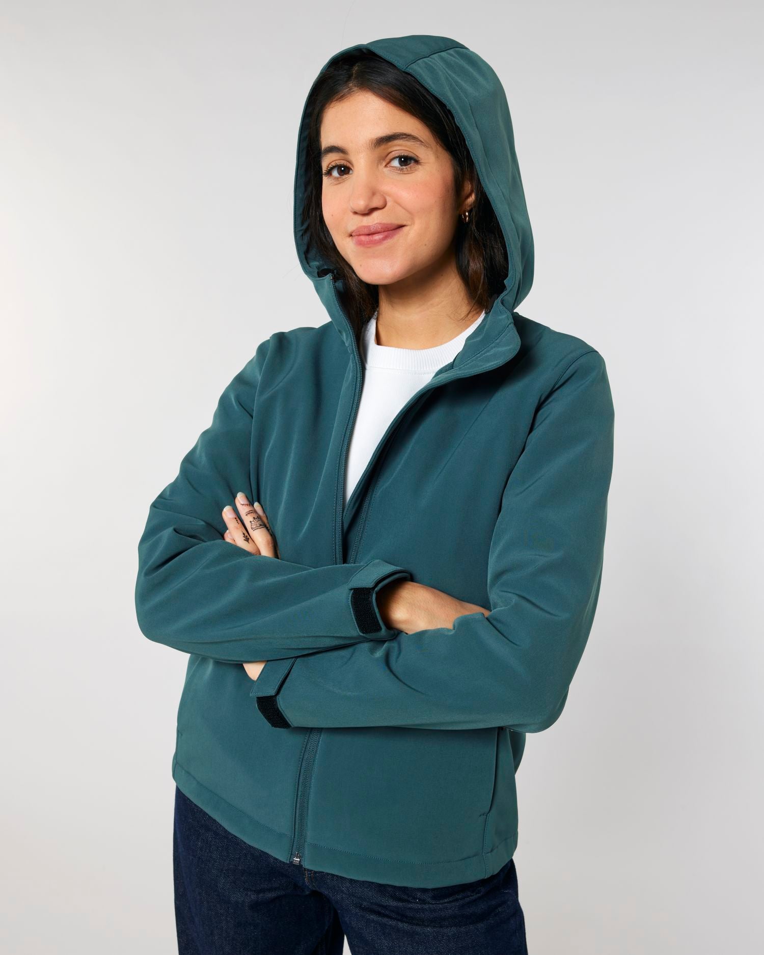 Dames Waterafstotende Softshell Jas met Capuchon - 342 GSM | Stella Discoverer STJW159