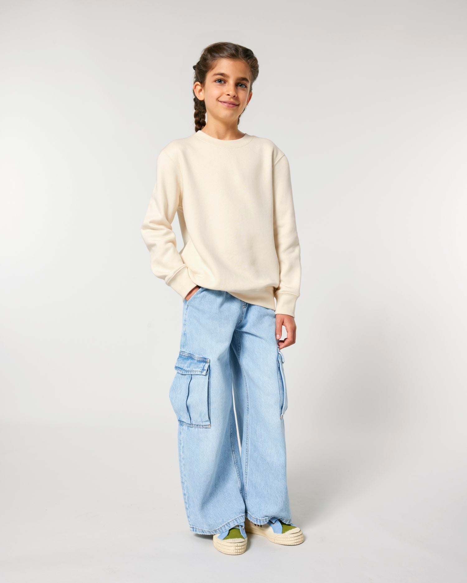Sweatshirt Enfant Col Rond Bio - 300 GSM | Mini Changer 2.0 STSK181