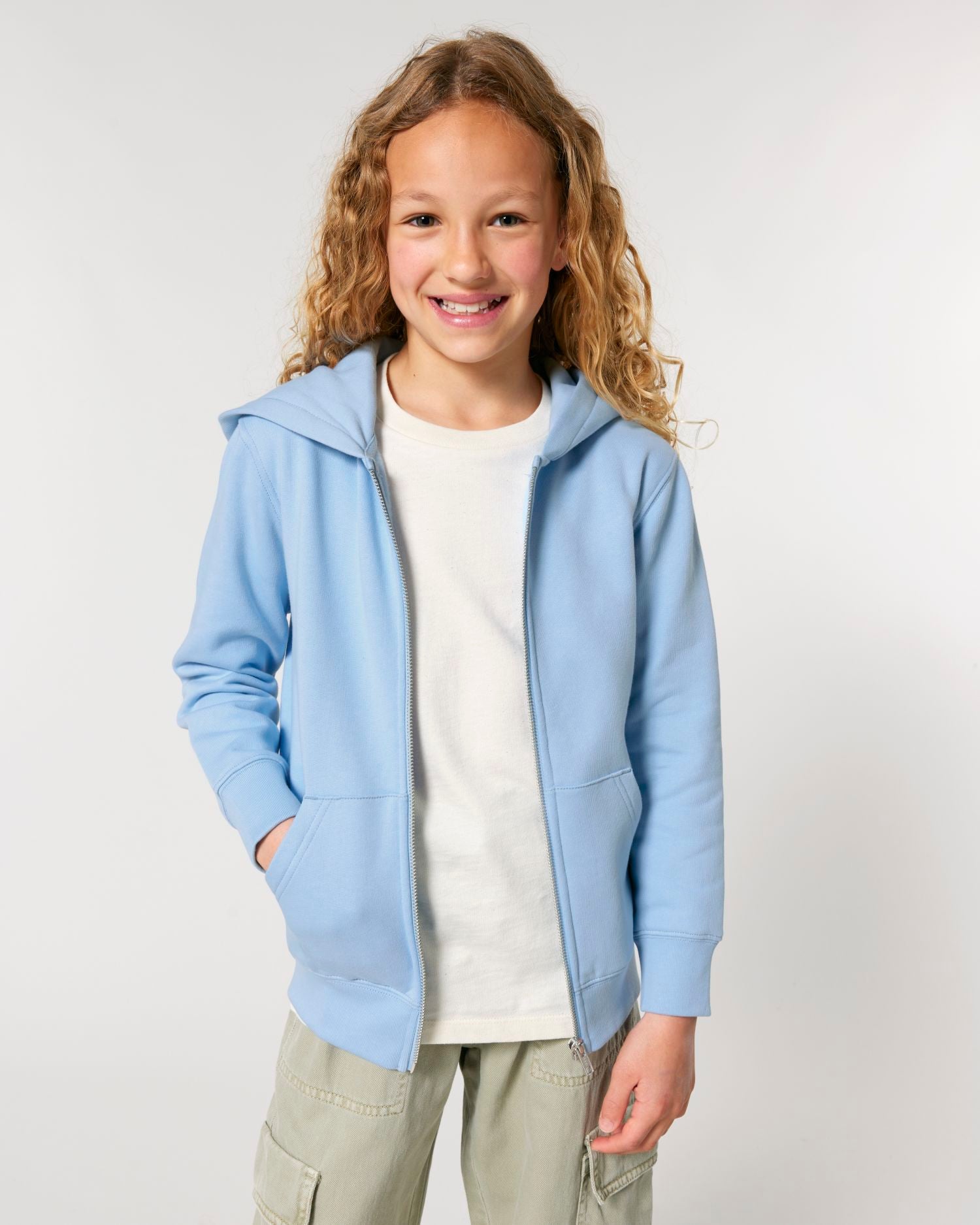 Sweat à capuche zippé en coton biologique pour enfants - 300 GSM | Mini Cultivator 2.0 STSK182