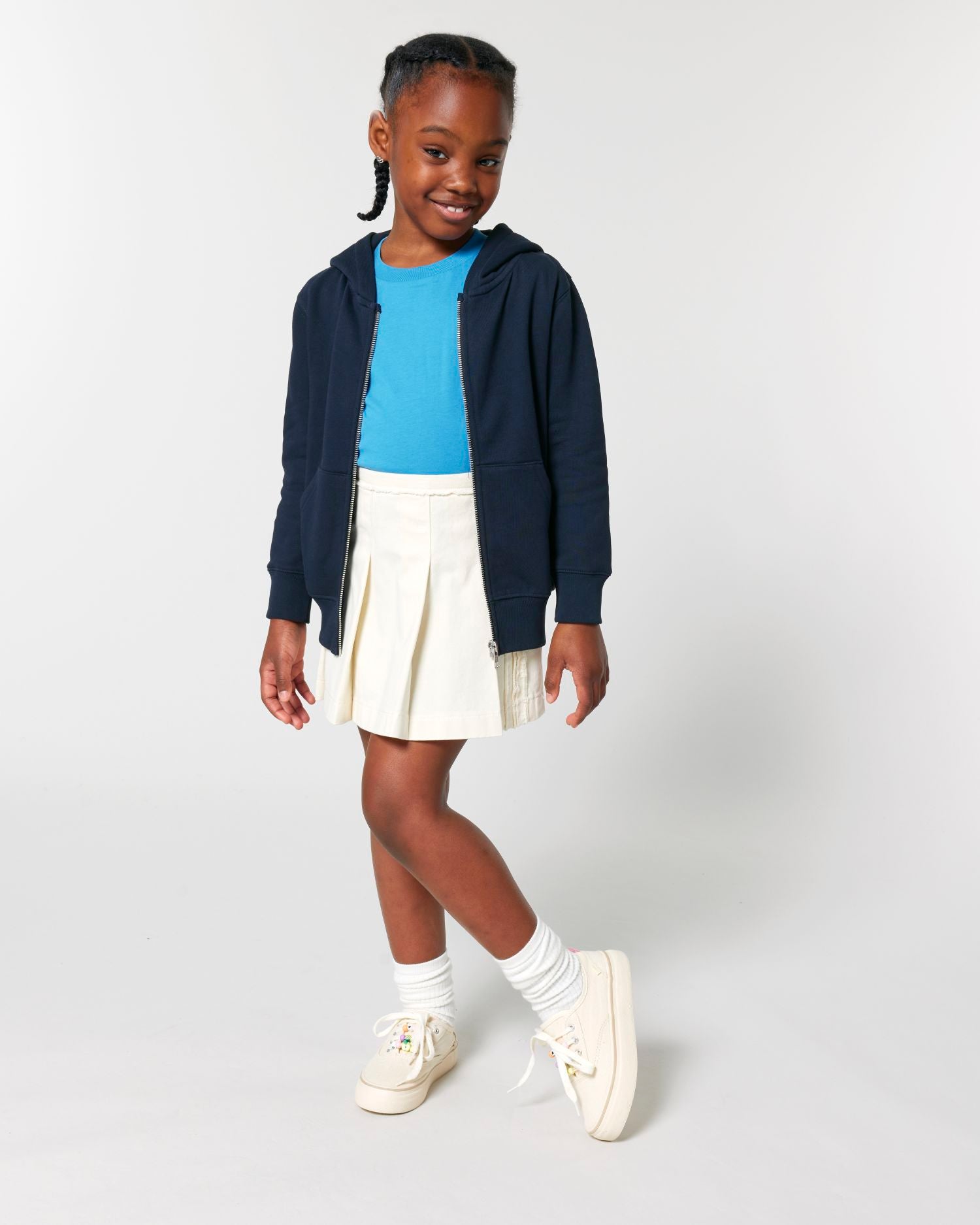 Sweat à capuche zippé en coton biologique pour enfants - 300 GSM | Mini Cultivator 2.0 STSK182