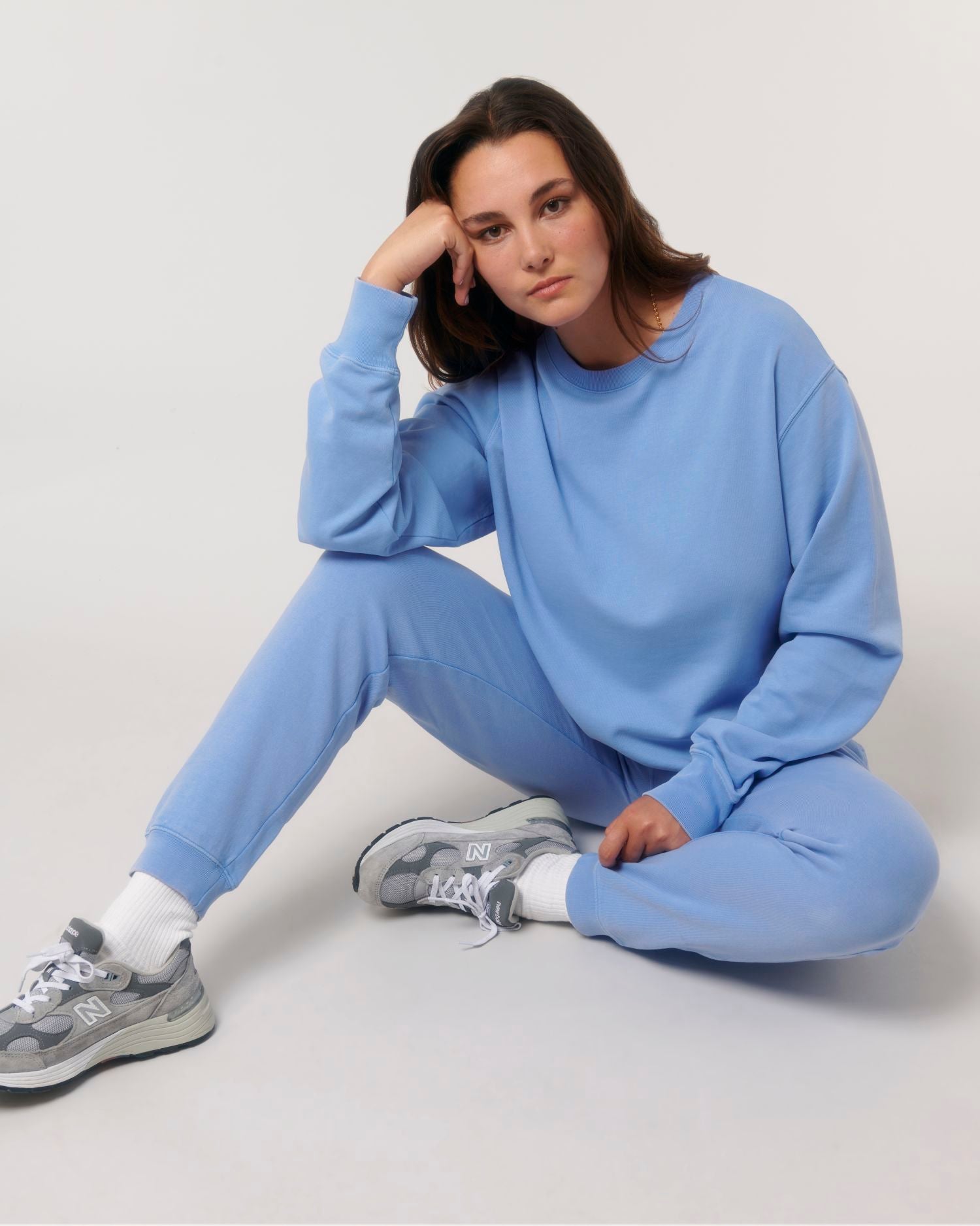 Unisex Garment-Dyed Organic Sweatshirt | Matcher Vintage Crewnecks STSU085