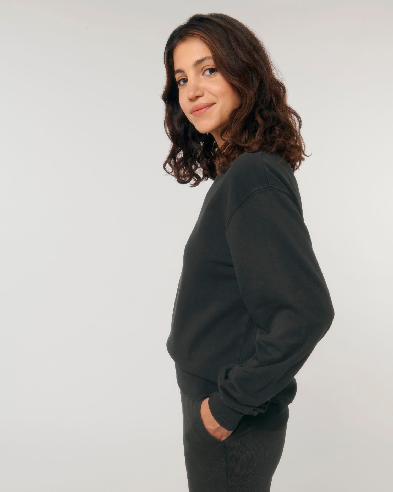 Unisex Garment-Dyed Organic Sweatshirt | Matcher Vintage Crewnecks STSU085