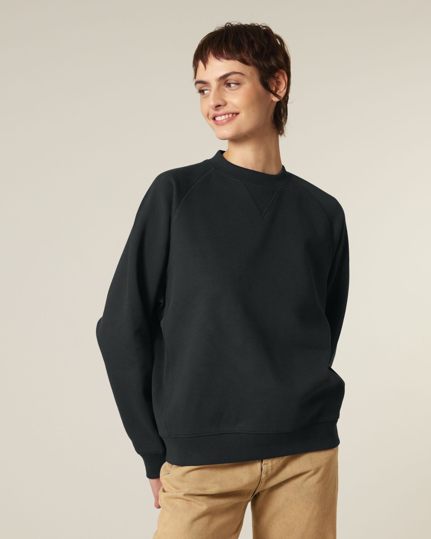 Unisex-Sweatshirt aus Bio-Baumwolle mit entspanntem Raglan-Schnitt - 400 GSM | Knoxer STSU201