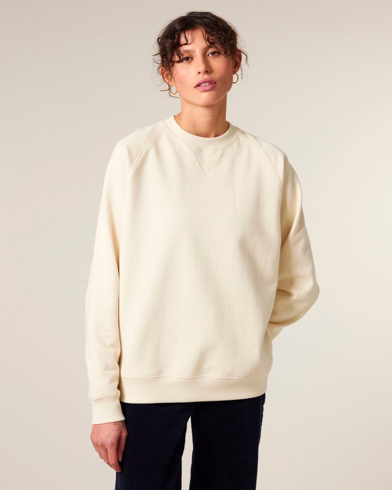 Unisex-Sweatshirt aus Bio-Baumwolle mit entspanntem Raglan-Schnitt - 400 GSM | Knoxer STSU201