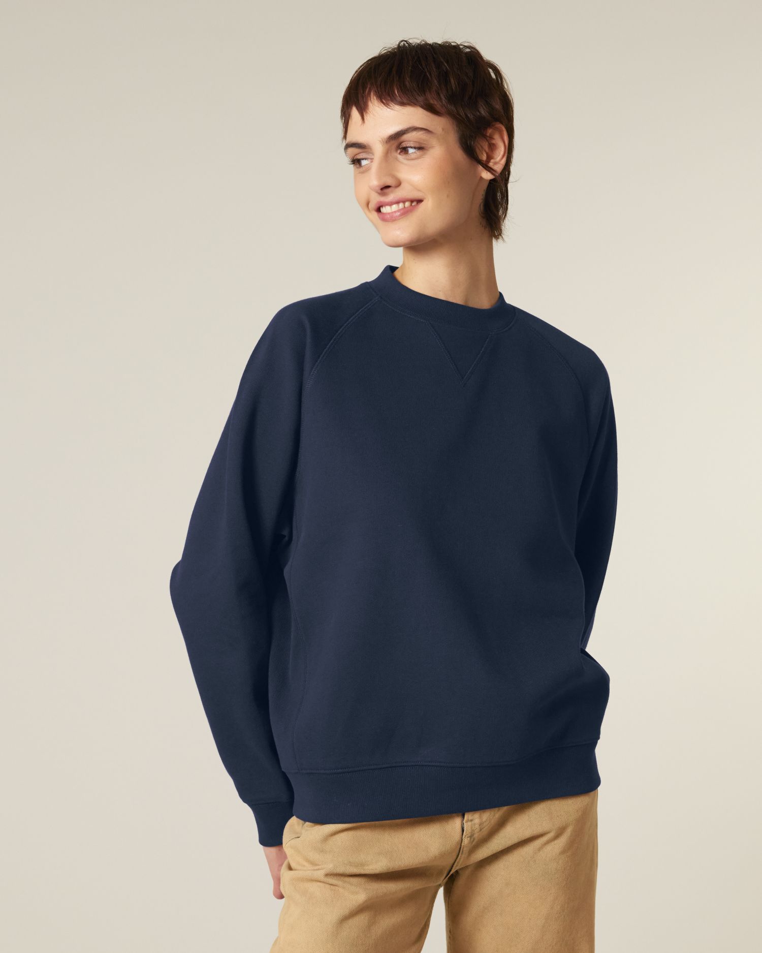 Unisex-Sweatshirt aus Bio-Baumwolle mit entspanntem Raglan-Schnitt - 400 GSM | Knoxer STSU201