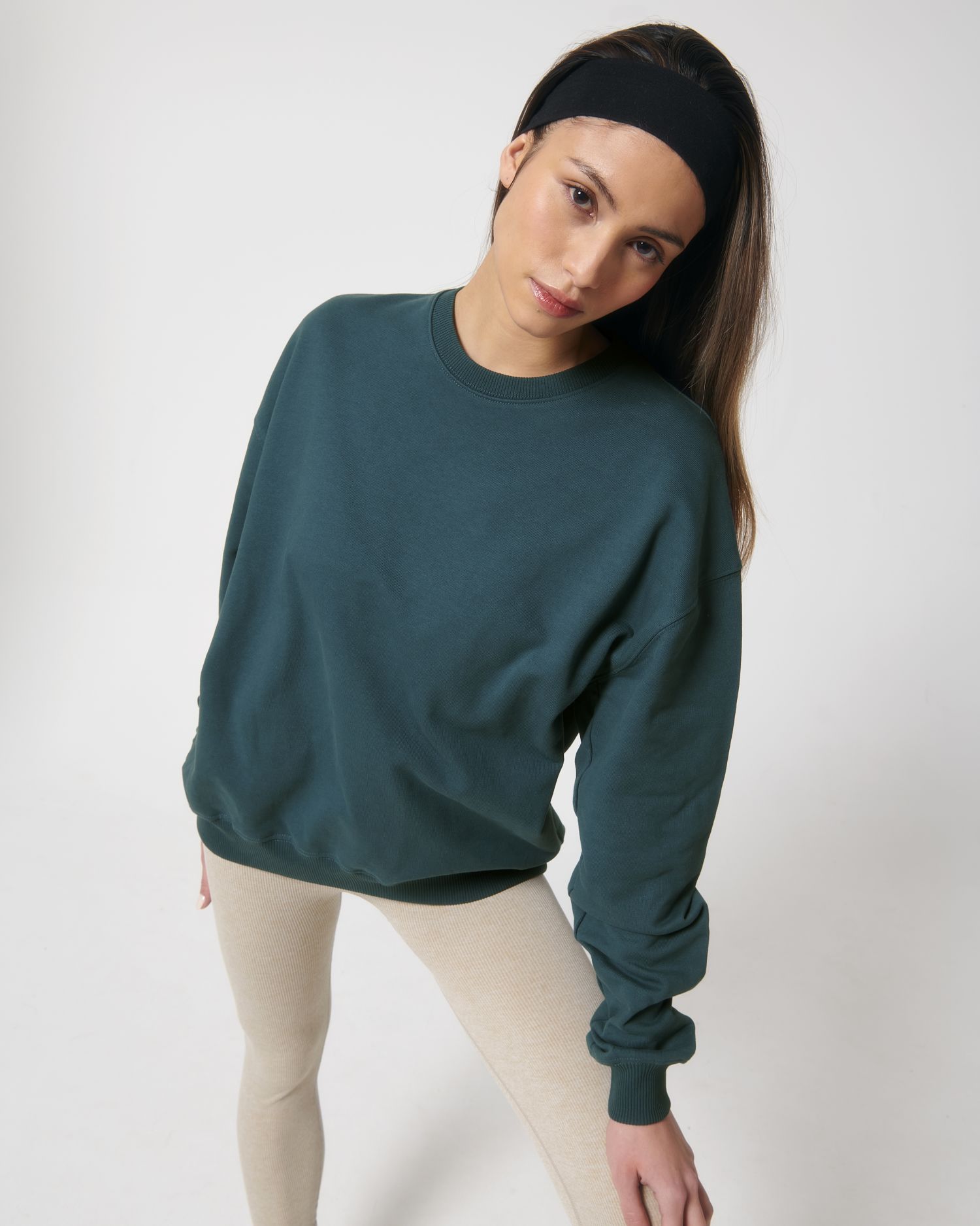 Sudadera unisex orgánica Boxy Dry-Feel - 400 g/m² | Ledger Dry STSU798