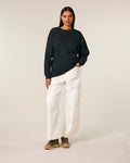 Dames Oversized Organisch Katoenen Ronde Hals Sweater - 300 GSM | Stella Paloma STSW218