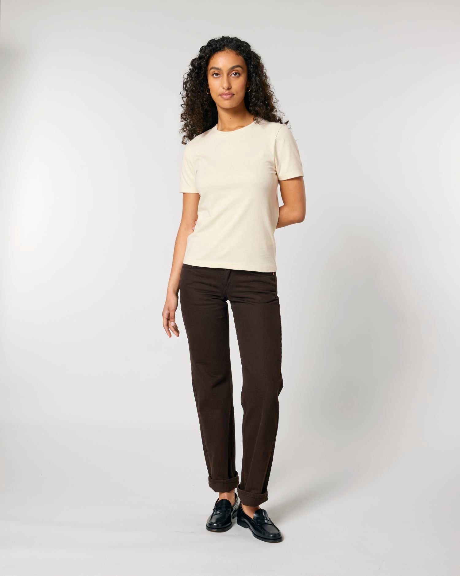 Camiseta Ajustada Orgánica para Mujer - 180 GSM | Stella Ella STTW174