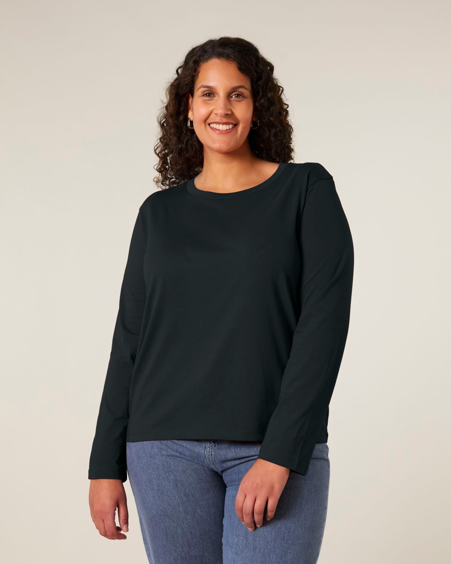 Dames biologisch lang mouw T-shirt - 180 GSM | Stella Muser Long Sleeve STTW219