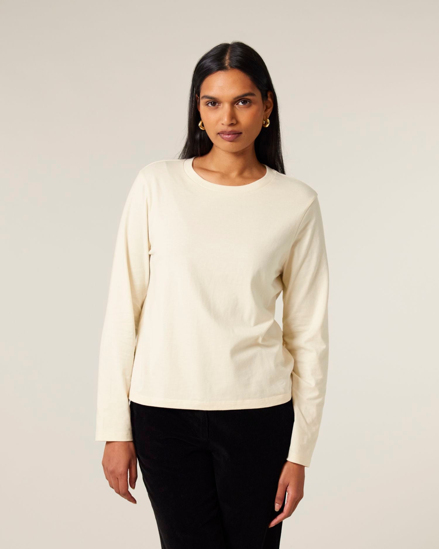Dames biologisch lang mouw T-shirt - 180 GSM | Stella Muser Long Sleeve STTW219