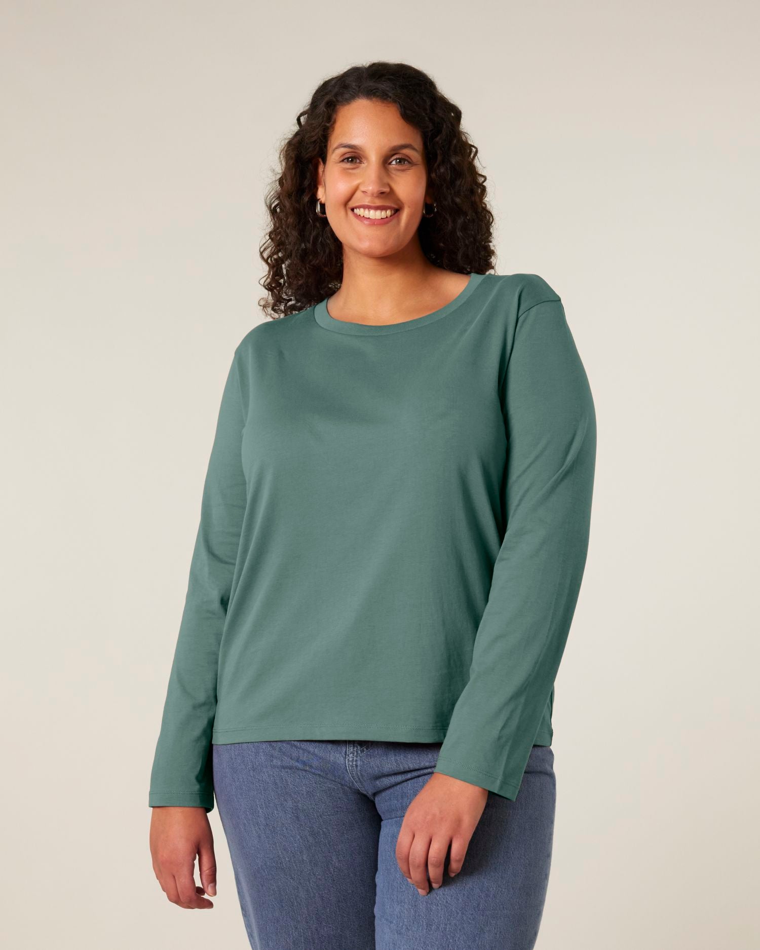 Dames biologisch lang mouw T-shirt - 180 GSM | Stella Muser Long Sleeve STTW219