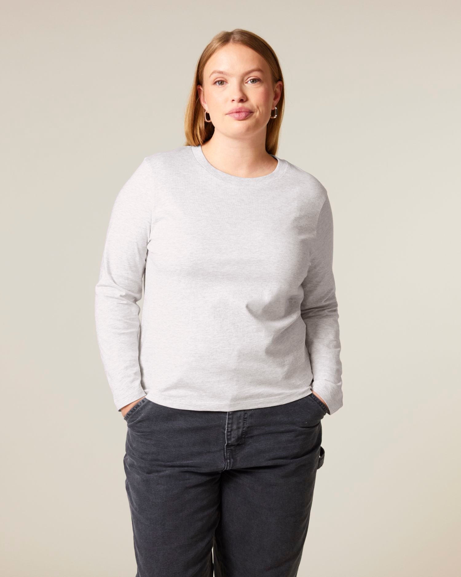 Dames biologisch lang mouw T-shirt - 180 GSM | Stella Muser Long Sleeve STTW219