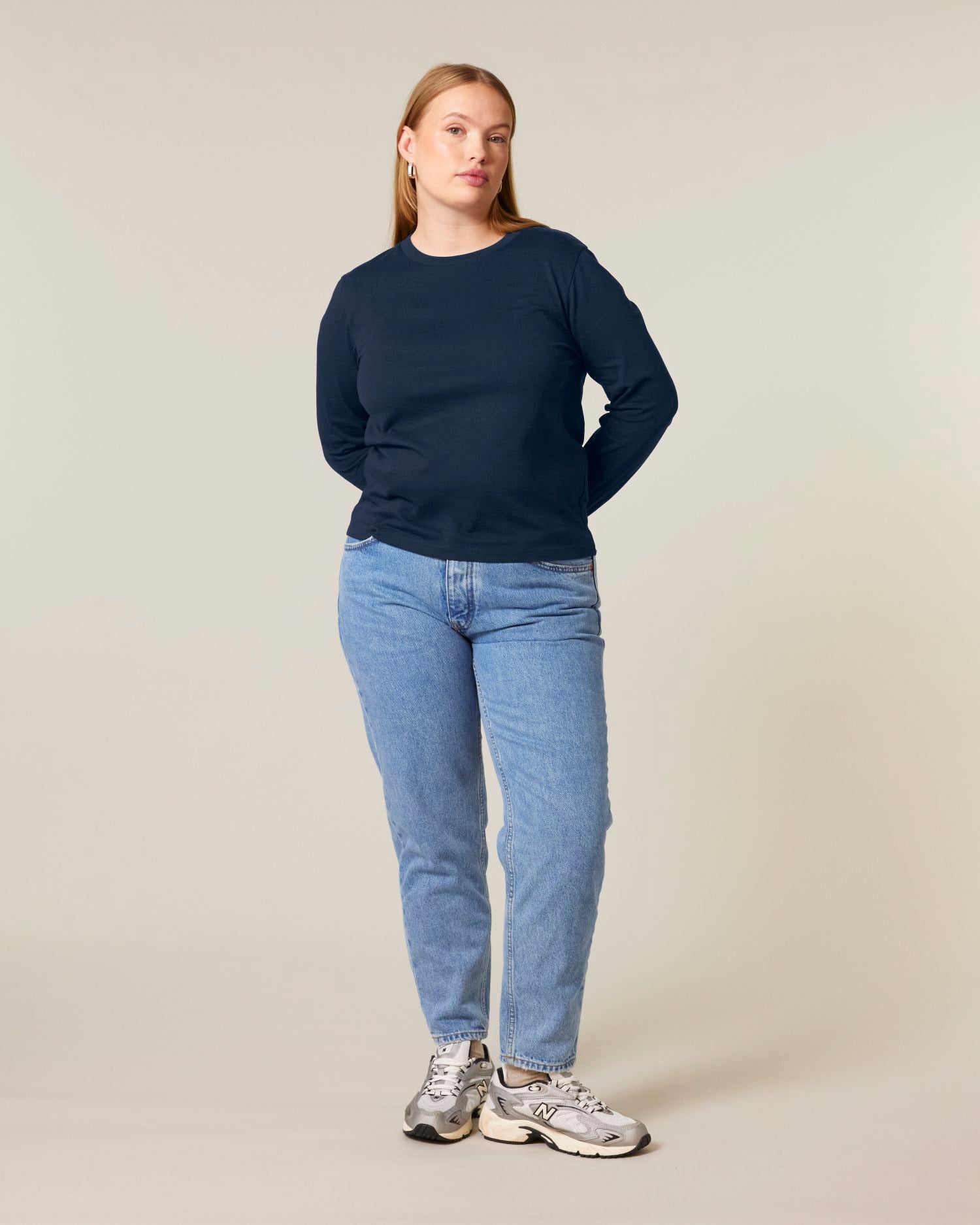 Dames biologisch lang mouw T-shirt - 180 GSM | Stella Muser Long Sleeve STTW219